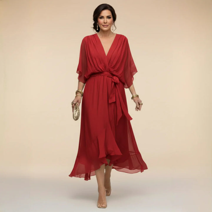 Victoria - Vestido de Chiffon - Silueta Perfecta