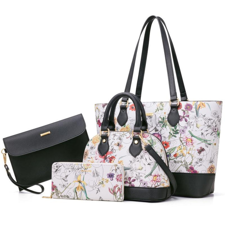 Pack de bolsos estampado floral, con billetera