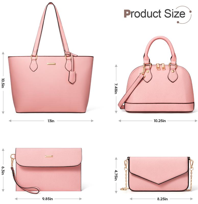 Medidas de cada pieza del pack de bolsos
